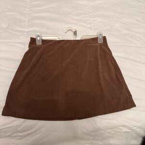 Two skirts- one Brown and one black Corduroy Mini Skirt
